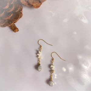 Howlite Drop Earrings